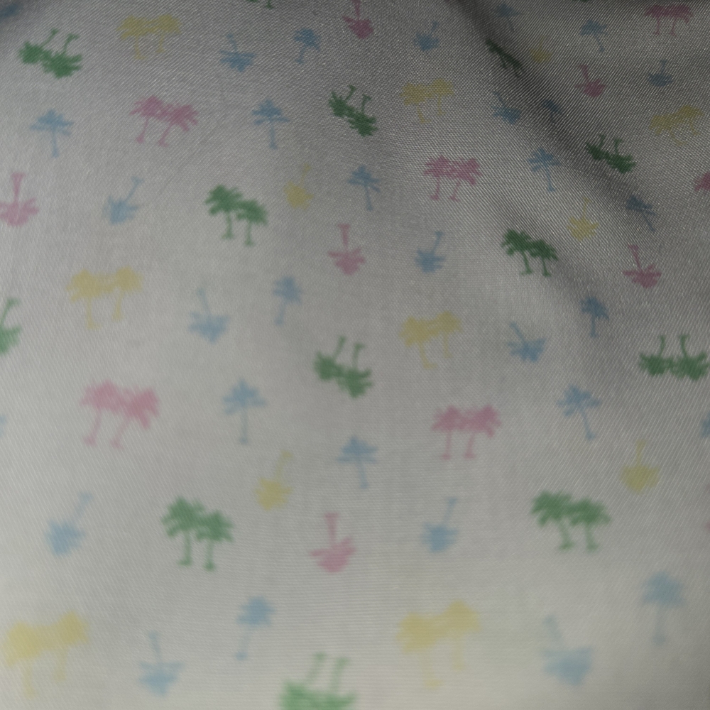 Croft & Barrow‎ Men's White and Green Patterned Short Sleeve Shirt - Picture 7 of 14